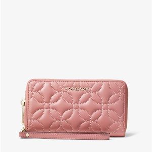 Large Quilted Leather Smartphone Wristlet - Michael Kors
